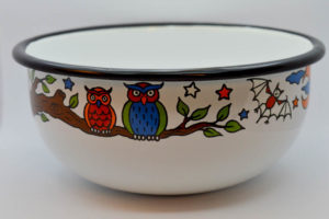 Fehér baglyos müzlistányér